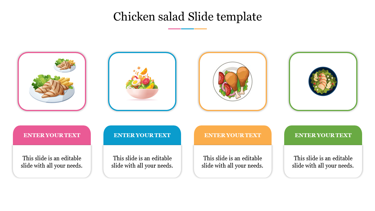 Chicken salad Slide template